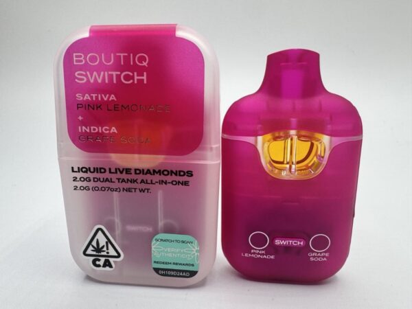 Boutiq Switch v3| 2g Liquid Live Diamond Disposable | AUTHENTIC